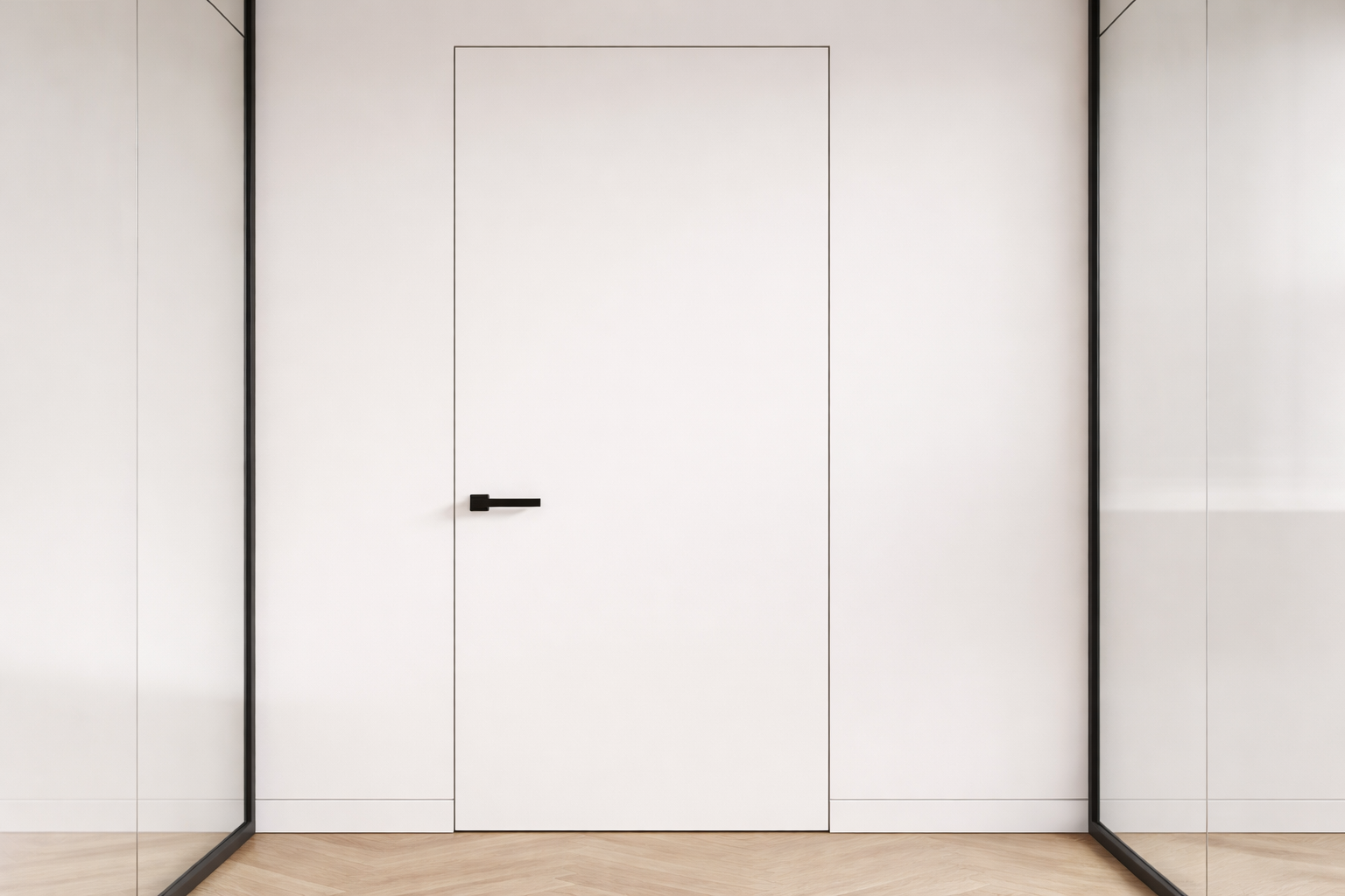 ფარული კარი შეღებილი