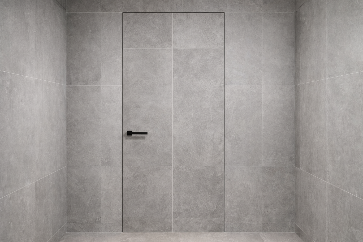 ფარული კარი კაფელით